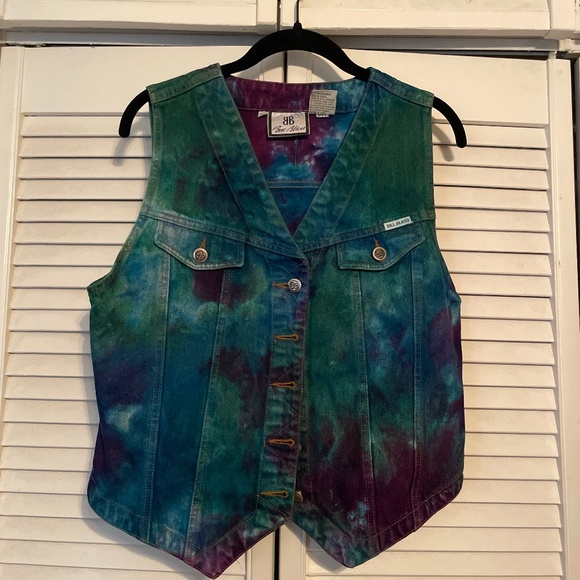 Vintage Bill Blass Tye Dye Vest - Picture 1 of 4